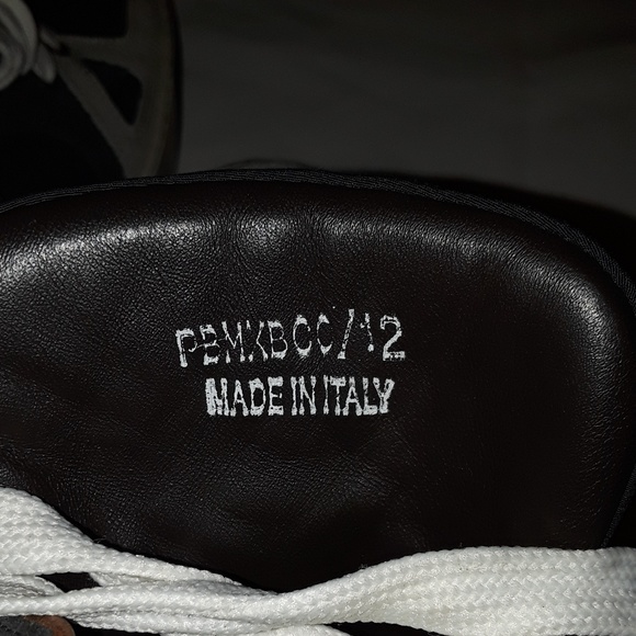 LANVIN Mixed-Fabric High Sneaker - Picture 5 of 7